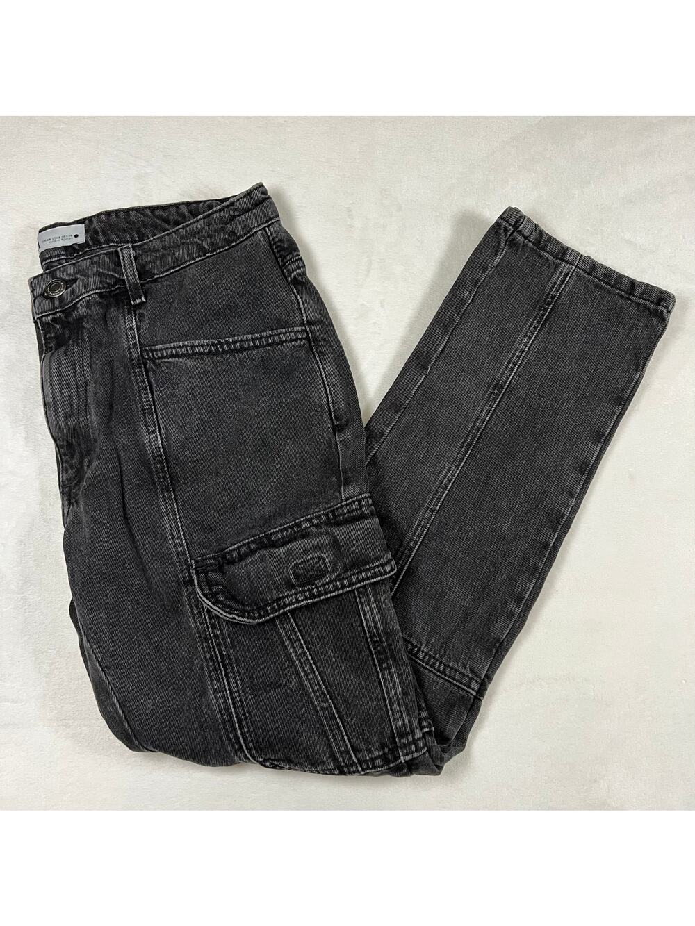 Zara Women's Slim Straight leg Utility Denim Jeans